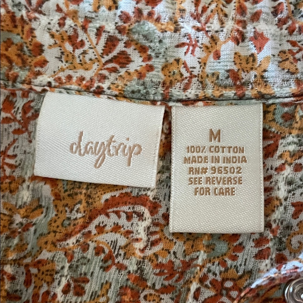 3 Treasure & Bond, Multicolor Button Down Shirts, lots of detailing, READ - Picture 8 of 15